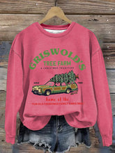 Load image into Gallery viewer, Women&#39;s Griswold Christmas Tree Farm Print Sweatshirt