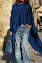 Load image into Gallery viewer, Women's Irregular Hem Satin Top