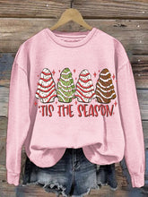 Load image into Gallery viewer, Women&#39;s Christmas Tree Printed Crew Neck Sweatshirt