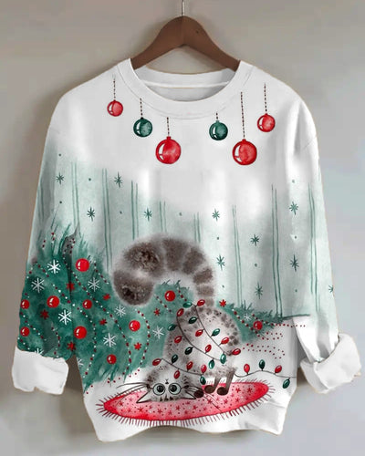 Women's Vintage Christmas Style Sweatshirt