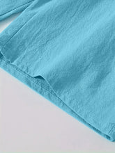 Load image into Gallery viewer, Men's Solid Color Drawstring Breathable Cotton and Linen Beach Shorts