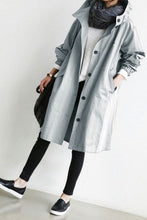 Load image into Gallery viewer, Water Resistant Hooded Windbreaker Rain Jacket
