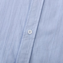 Load image into Gallery viewer, Men's Cotton And Linen Striped Texture Comfortable Pocket Daily Short-sleeved Shirt