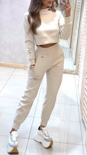 Load image into Gallery viewer, Women's High Collar Long Sleeve Autumn and Winter Casual Sweater Suit