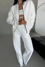 Load image into Gallery viewer, Women's Zipper Jacket &amp; Pants Two-piece Set