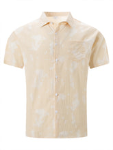 Load image into Gallery viewer, Men's Summer Cotton Tie Dye Lapel Short Sleeve Shirt
