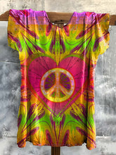 Load image into Gallery viewer, Retro Heart Graphic Casual Tee e01a