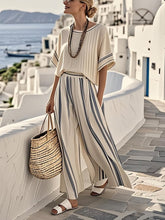 Load image into Gallery viewer, Women'S Loose Striped Wide Leg Pants Suit