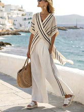Load image into Gallery viewer, Women'S Loose Striped Wide Leg Pants Suit