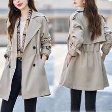 Load image into Gallery viewer, Women's Slimming Mid-Length Reversible Trench Coat