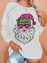 Load image into Gallery viewer, Women's Christmas Santa Print Casual Sweatshirt