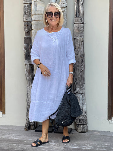 Soft White Tunic Dress Plus Size