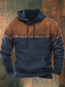 Men's Retro Ethnic Casual Long Sleeve Hoodie