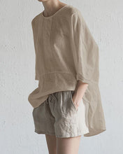 Load image into Gallery viewer, Comfortable Solid Linen Top