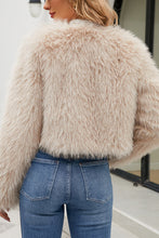 Load image into Gallery viewer, Stylish Long Sleeve Short Casual Faux Fur Jacket