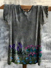 Load image into Gallery viewer, Vintage Bohemian Embroidered Floral Cotton T-shirt