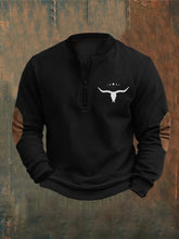 Load image into Gallery viewer, Men's Vintage Western Zip-Up Top