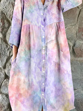 Load image into Gallery viewer, Women's Watercolor Gradient Art Print Flowing Dress