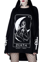 Load image into Gallery viewer, Gothic Style Dark Print Long-Sleeved Round Neck Women&#39;S Sweater