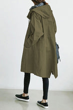 Load image into Gallery viewer, Water Resistant Hooded Windbreaker Rain Jacket