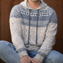 Load image into Gallery viewer, Men'S Vintage Knitted Jacquard Hooded Sweater