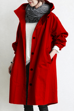 Load image into Gallery viewer, Water Resistant Hooded Windbreaker Rain Jacket