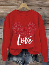 Load image into Gallery viewer, Women's Valentine's Day Printed Long Sleeve Sweatshirt