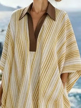 Load image into Gallery viewer, Women'S Casual Loose Striped Cotton And Linen Dress