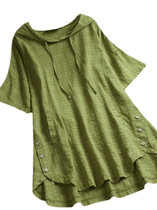 Women's Loose Casual Cotton Linen Dress