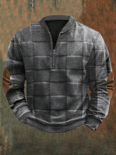 Load image into Gallery viewer, Men&#39;s Vintage Country Western Collar Casual Zipper Sweatshirt