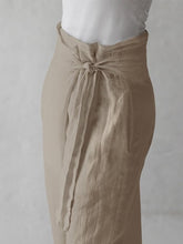 Load image into Gallery viewer, Cotton Linen Lace Up Casual Pants