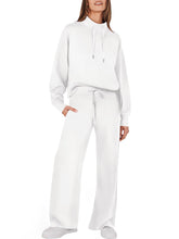 Load image into Gallery viewer, 2023 Fall Drawstring Sweatshirt Wide Leg Sweatpant Lounge Set Tracksuit