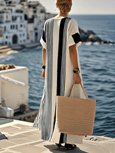 Load image into Gallery viewer, Ladies Loose Striped Dress