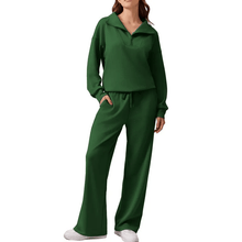 Load image into Gallery viewer, Oversized Sweatshirt Wide Leg Pants Two Piece Set