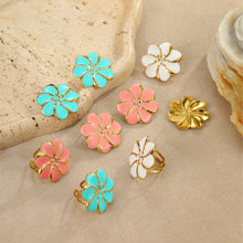 Load image into Gallery viewer, Bohemian Flower Oil Drop Ring