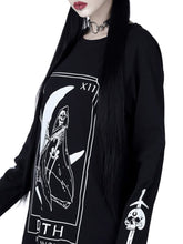 Load image into Gallery viewer, Gothic Style Dark Print Long-Sleeved Round Neck Women&#39;S Sweater