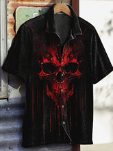 Load image into Gallery viewer, Men's Vintage Skull Casual Printed Shirt