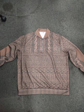 Load image into Gallery viewer, Men's Vintage Knit Print Zip-Up Sweatshirt