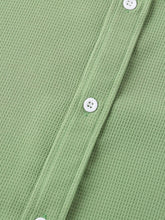 Load image into Gallery viewer, Men's Summer Waffle Solid Pocket Casual Short Sleeve Shirt