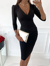 Load image into Gallery viewer, Stylish V-Neck Sexy Slim-Fit Dress