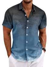 Load image into Gallery viewer, Men's Summer Gradient Line Casual Short Sleeve Shirt