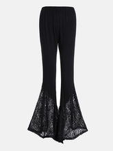 Load image into Gallery viewer, Halloween Gothic Dark Lace Patchwork Flared Pants