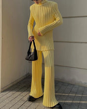 Load image into Gallery viewer, Macaron shoulder pad leisure two-piece set