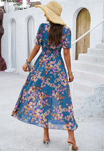 Load image into Gallery viewer, Floral Tummy-Covering Flattering Dress