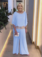 Load image into Gallery viewer, Plus Size Pink Sequin Spinning Tunic Suit
