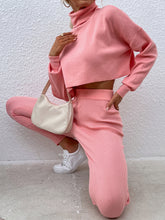 Load image into Gallery viewer, High-neck short casual two-piece set
