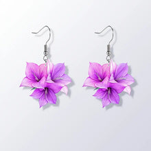 Load image into Gallery viewer, Women's Colorful Flower Earrings