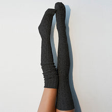 Load image into Gallery viewer, Solid Color Long Tube Knitted Over The Knee Socks
