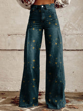 Load image into Gallery viewer, Women&#39;s Star Print Casual Wide Leg Pants