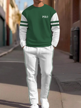 Load image into Gallery viewer, Men&#39;s Simple Colorblock Round Neck Casual Sports Set 0123